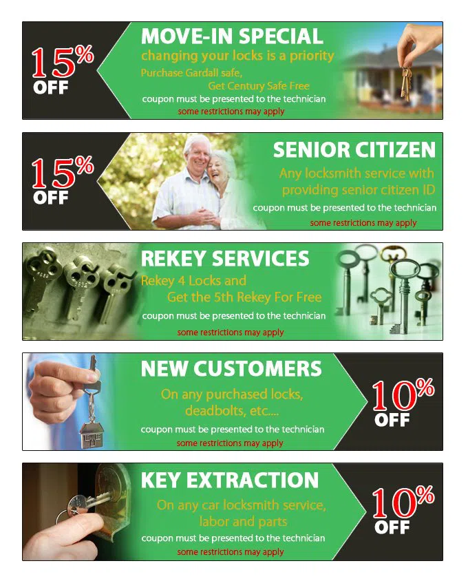 Lock Safe Services Rowlett, TX 972-512-6391 - coupon23-set-five